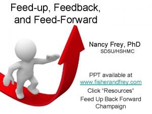 Feed up feedback feedforward