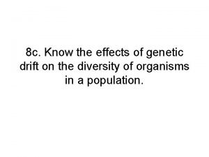 Genetic drift