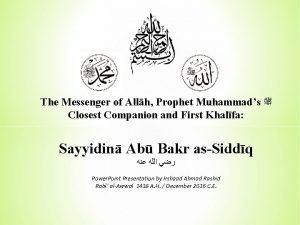Closest companions of prophet muhammad
