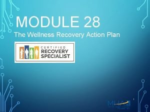 Wellness recovery action plan examples
