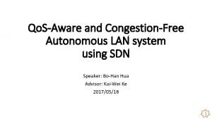 Qo SAware and CongestionFree Autonomous LAN system using