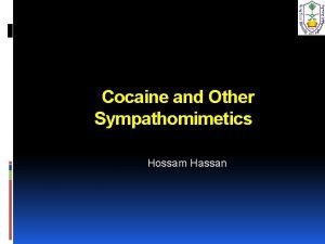 Cocaine and Other Sympathomimetics Hossam Hassan PERSPECTIVE Cocaine