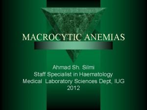 Macrocytic non megaloblastic anemia