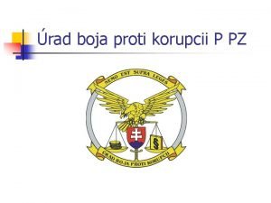 rad boja proti korupcii P PZ BPK P