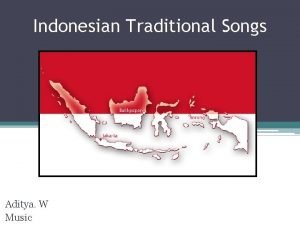 Traditional song indonesia