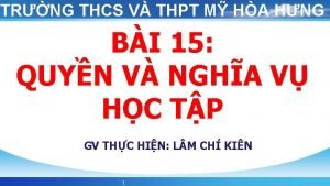 TRNG THCS V THPT M HA HNG BI