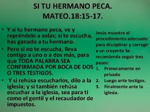 Mateo 18 15-17