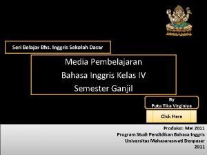 Seri Belajar Bhs Inggris Sekolah Dasar Media Pembelajaran