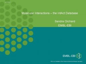 2272021 Master title Molecular Interactions the Int Act