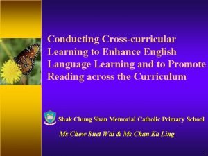 Conducting Crosscurricular Learning to Enhance English Language Learning