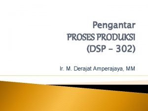 Particulate processing adalah