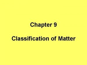 Classifying matter quiz