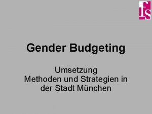Gender Budgeting Umsetzung Methoden und Strategien in der