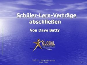 SchlerLernVertrge abschlieen Von Dave Batty T 505 22