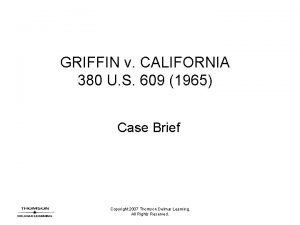 Griffin v california Griffin v california