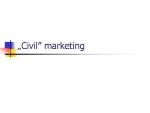 Civil marketing Mirt fontos a civil szervezeteknek n