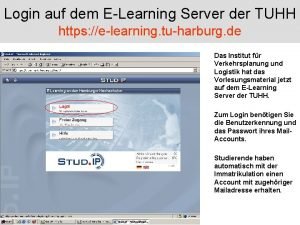E-learning tuhh
