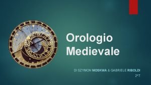 Orologio medievale