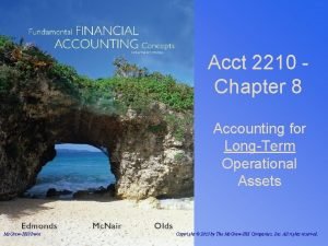 Acct 2210 Chapter 8 Accounting for LongTerm Operational