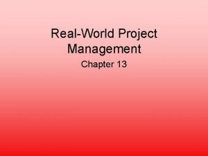 Characteristics of project management