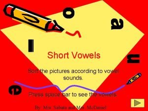 Short a picture sort
