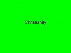 The three branches of christianity