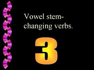 Vowel stemchanging verbs poder puedo pued pod Yo