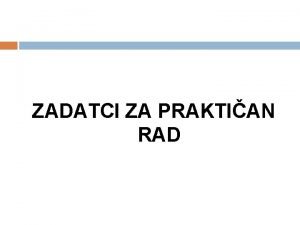 Zadaci višestrukog izbora