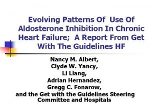 Evolving Patterns Of Use Of Aldosterone Inhibition In