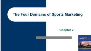 Four domains of sports marketing