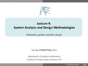 System design methodologies