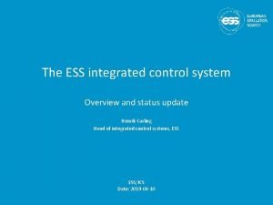 Ess in control system