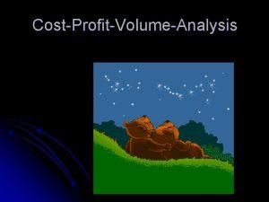 Profit volume graph