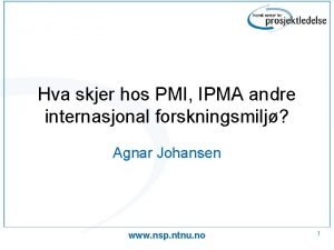 Hva er pmi