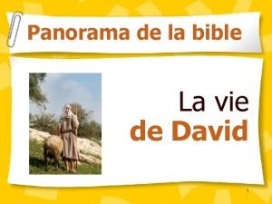 La vie de david dans la bible