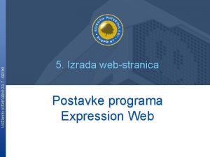 Udbenik informatike za 7 razred 5 Izrada webstranica