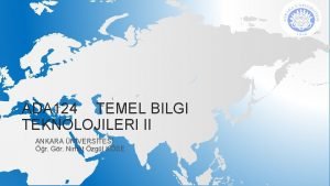 ADA 124 TEMEL BILGI TEKNOLOJILERI II ANKARA NVERSTES