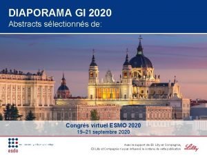 DIAPORAMA GI 2020 Abstracts slectionns de Congrs virtuel