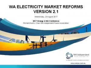 Wa electricity market