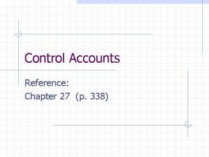 Sales ledger control account