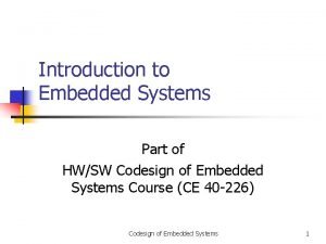Embedded systems example