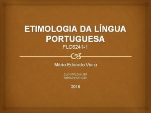 Etimologia