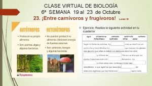 CLASE VIRTUAL DE BIOLOGA 6 SEMANA 19 al