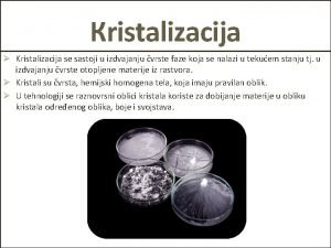 Kristalizacija