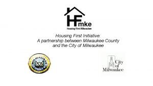 Housing first