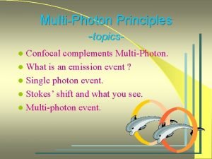 MultiPhoton Principles topics Confocal complements MultiPhoton l What