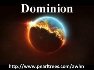 Dominion http www pearltrees comawhn Scripture Reading Gen