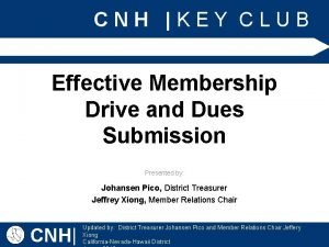 Key club dues