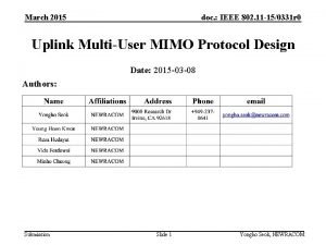 March 2015 doc IEEE 802 11 150331 r