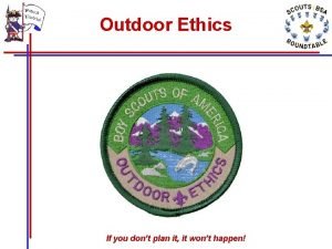 Bsa outdoor ethics guide